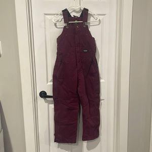 Girls M Berne quilted overalls